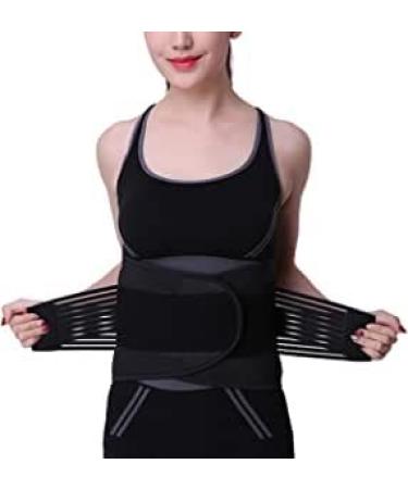 Tiiffy back support bandage belt lower adjustable corset support for lumbar spine stenosis and herniated disc slimming body shaper belt (size: xxl)