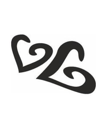 Eulenspiegel 105030 - Self-adhesive stencil - Two hearts