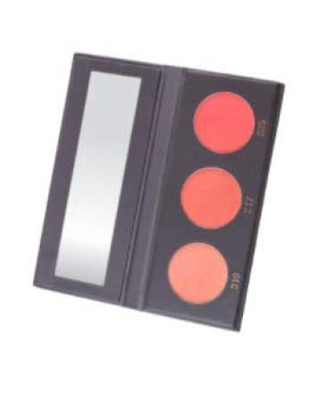 KAB Cosmetics - BlushMeUp Palette   Tricolor  Pressed-Powder Blush Palette with Compact Mirror   3 Long-Lasting  Pink Blush Shades of Cruelty-Free Color for Warmth & Contour (Strawberry Shortcake)