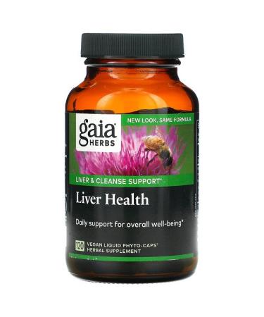 Gaia Herbs Liver Health 120 Vegan Liquid Phyto-Caps