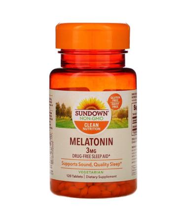 Sundown Naturals Melatonin 3 mg 120 Tablets