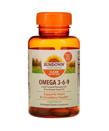 Sundown Naturals Omega 3-6-9 50 Softgels