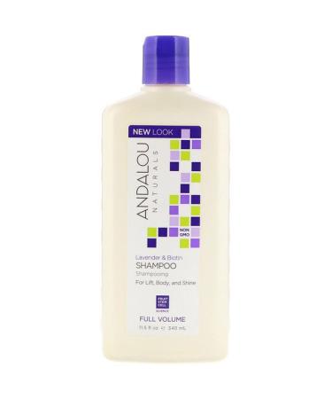 Andalou Naturals Shampoo Full Volume For Lift Body and Shine Lavender & Biotin 11.5 fl oz (340 ml)