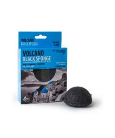 Volcano konjac sponge 7.5 cm black