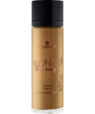 Essence Bronzed This Way!Shimmering Body Oil No. 01 gold acetone -free vegan without preservatives without alcohol 1 -pack (50ml)