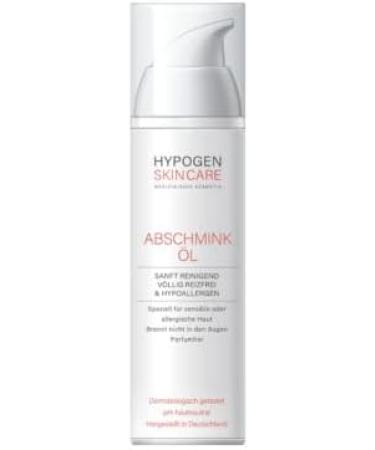 HYPOGEN CARE Makeup Remover Oil | Nourishing hypoallergenic and absolutely irritation-free makeup remover | Organic MCT oil base - Buy Online on GoSupps.com