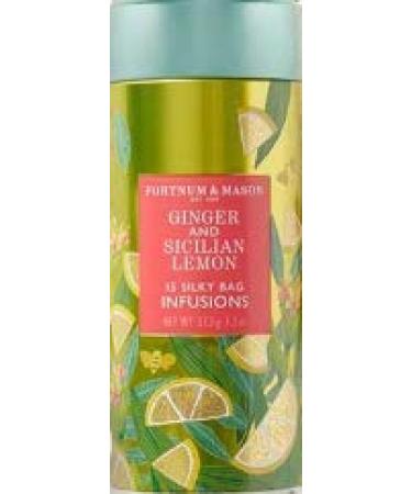 Fortnum Mason Fortnum & Mason Ginger & Sicilian Lemon Infusion Tin 375g Contains 15 Silky Tea Bags