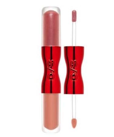 Lip Snatcher Hydrating Liquid Lipstick and Lip Gloss Duo - Be About It (pearlescent pink & matte warm nude)