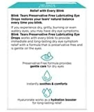 Blink Tears Lubricating Eye Drops - 25 Count for Mild to Moderate Dry Eye - Buy Online on GoSupps.com