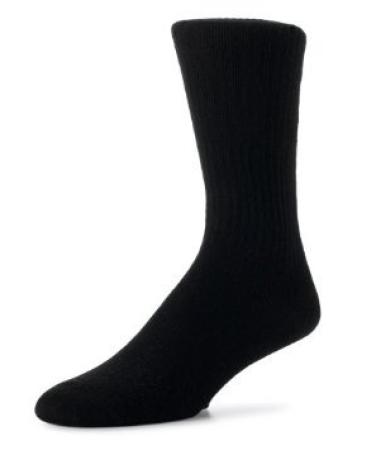 Truform 8-15 Trusoft Crew Sock Medium Black (Pack of 2) Medium (Pack of 2) Black