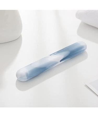 Eco-Friendly Portable Toothbrush Case - 2 Pack Transparent Candy-Colored Travel Cover for Camping School & Business Trips - Buy Online on GoSupps.com