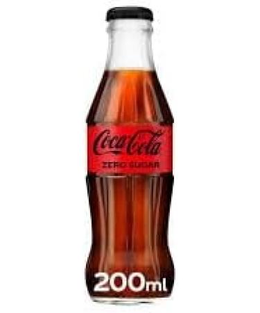 Coke Zero Glass Bottle No Sugar 24 Pack (200ml Bottles) Cola 200ml Bottles - Buy Online on GoSupps.com
