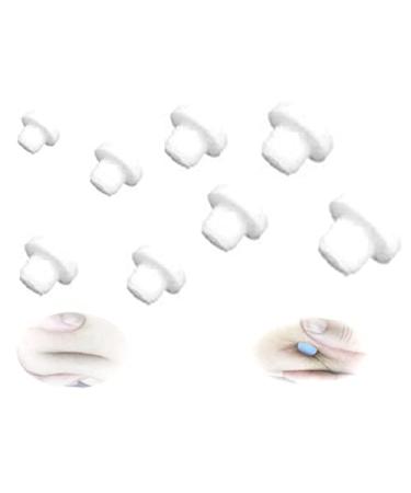8PCS Belly Button Shaper Silicone Plug Navel Trainer After Tummy Tuck for Liposuction Umbilical Hernia Repair Weight Reducing Surgery (T-Shaped Pack of 8) White