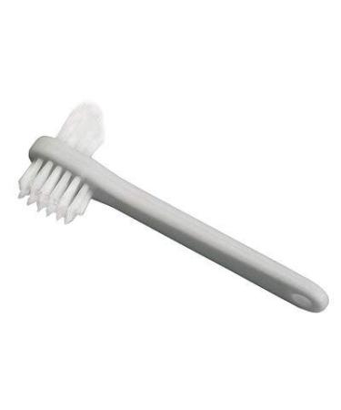 Grafco - Denture Plate Brush - Oral Hygiene Extra Soft Toothbrush Cleaner Tool, Pack of 24 - 3397