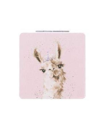 Wrendale Designs Pocket Mirror - Lama Queen Design | Stylish & Compact | Perfect Gift - Buy Online on GoSupps.com