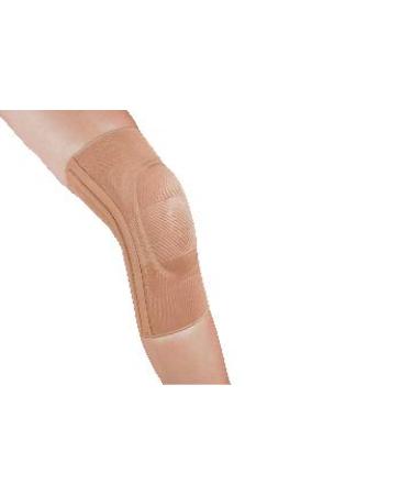 Dual Spiral Stay Knee Brace With Visco Patella Stablizer (Large Beige)