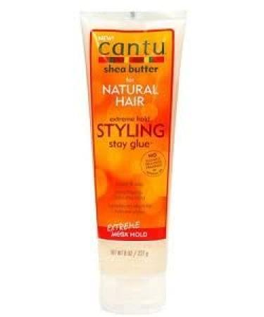 Cantu Natural Hair Styling Gel Stay Extreme Hold Tube  8 Oz