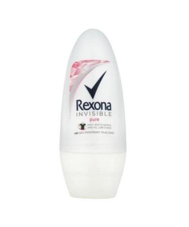 Rexona Rexona Invisible Pure Motionsense/Antiperspirant Roll-On Deodorant for Women 50ml (Pack of 6)