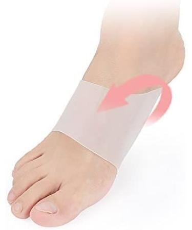 2 Pair High Arch Support Sleeves with Gel Cushion - Relief for Flat Feet & Plantar Fasciitis - Comfortable Shoe Inserts (White - Buy Online on GoSupps.com