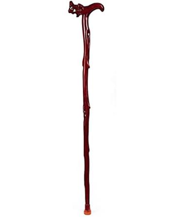 Wooden Walking Stick Solid Cane Old Man's Cane Elderly Crutches Wood Carving Faucet Faucet Wooden Pole Elderly Walker T-Shaped Walking Stick One-Legged Walking Stick Lightweight wa Lucky Star