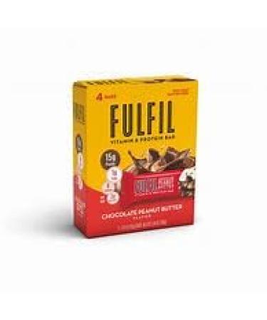 Fulfil Chocolate Peanut Butter Vitamin & Protein Bar - Pack of 4 Bars Chocolate Peanut Butter 4-pack
