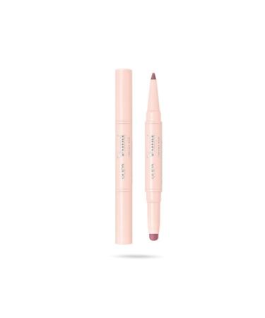 Pupa Lip Crayon Vamp! Night Heroes Creamy Duo 014 Unconventional Pink Lip Crayon Contouring & Glossy Lipstick for Fuller, Plumper Lips - Available in 20 Variations