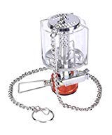 Tentock Lightweight Outdoor Gas Lantern Mini Camping Portable Aluminum Gas Lantern Hanging Glass Lamp with Adapter and Hanging Chain for Hiking Picnic (BL300-F1)