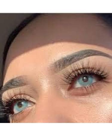 Aqua Blue Colored Contact Lenses - 2-Pack Without Strength | Comfortable for All Eye Colors - Includes Storage Box - Buy Online on GoSupps.com