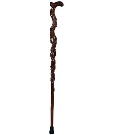 Canes 35 Inch Solid Wood Canes for Men and Women Traditional Style Lightweight and Strong Walking Stick with Rubber Tip Star of Light
