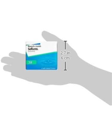 Bausch + Lomb Soflens 38 Monthly Contact Lenses | Spherical Soft 6 Pcs - BC 8.4 mm Dia 14 -1.0 Diopters - Buy Online on GoSupps.com