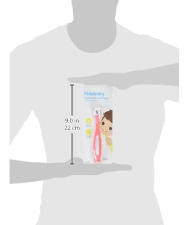 FridaBaby Toothhugger Training Toothbrush Set for Toddlers - 2 Pack (Yellow & Pink) - Perfect Oral Care - Buy Online on GoSupps.com