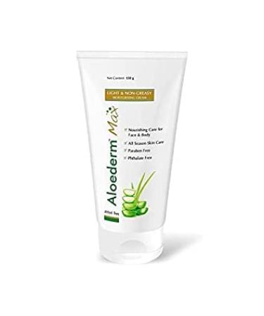 Puritans Aloederm Max Light & Non-Greasy Moisturizing Skin Cream | Paraben Free - 150Gm