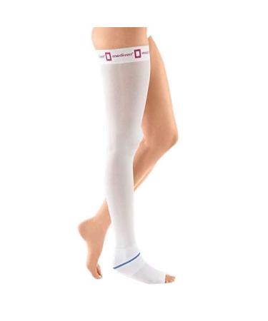 Medi Medive Struva 23 Clinical compression stocking |STIPTIONS |Multiple usable |Schenkelstrumpf |Size: IV |With a nobbing ligament |White