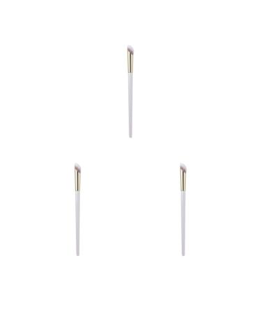 3 set Concealer Makeup Brush Dark Circles Concealer Brush for Setting with Powder White 3 set (White)