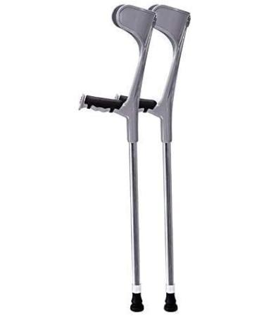 Forearm Crutches Adjustable Adult Crutches Forearm Crutches Lightweight Cuff Crutch Replaceable Rubber Tips Adjustable Double Crutches Black pairwalking Stick Lightweight Arm Crutch Journey