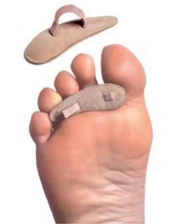 Pedifix Inc 8154A-ML Crest Pad Hammer Toe Leather 3/Pack - Women 8-10 Men 6-8 Med Left - Buy Online on GoSupps.com