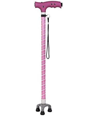 Walking Stick Walkers for seniors Cane Elderly Crutches Three Colors Small Three-Legged Multi-FunctioRetractable Walking Stick Adjustment Ra Run forward