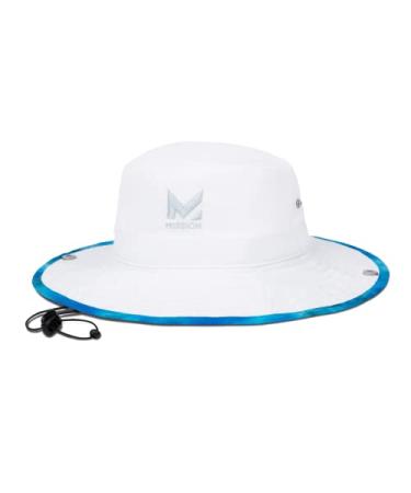 MISSION Cooling Bucket Hat- UPF 50, 3 Wide Brim, Cools When Wet One Size Turn Light Gray