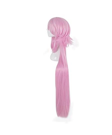 Buy Sakura Pink Layered Long Straight Synthetic Wig - Heat Resistant for Cosplay & Halloween | Free Wig Cap Included - Buy Online on GoSupps.com