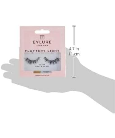 Eylure Fluttery Light No. 117 False Lashes (Pack of 2) Black 3 Count (Pack of 2) - Buy Online on GoSupps.com