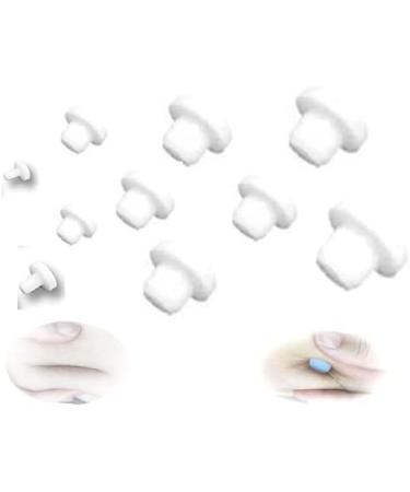 10pcs Silicone Belly Button Plugs - Post Tummy Tuck Umbilicus Shaper for Surgery Recovery - White - Buy Online on GoSupps.com