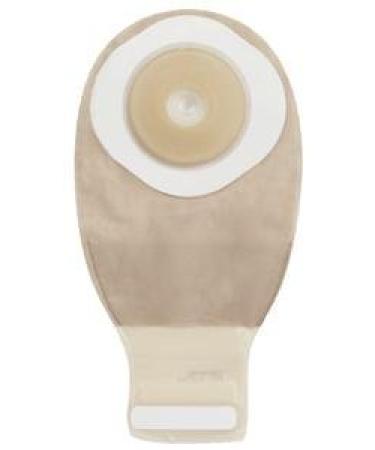 ConvaTec 416745 Esteem 12" Drainable Pouch 2 Sided Comfort Panel Pre Cut Convex Durahesive Skin Barrier Tail Closure Filter Opaque 1-1/8" Stoma Pack of 10