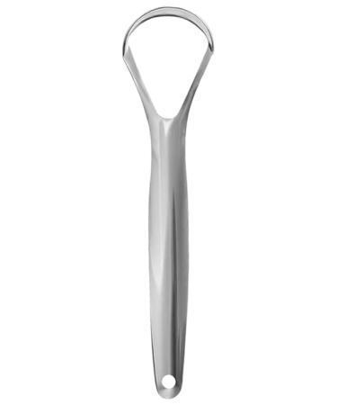 Tongue Cleaner Tongue Scraper Cure Bad Breath Medical Grade Stainless Steel Tongue Cleaner Hygienic Tongue Scraper for Adults and Kids Fresher Breath Tongue Cleaner Silver (1 Pc) 20 Grams Single Large Tongue Cleaner Silver