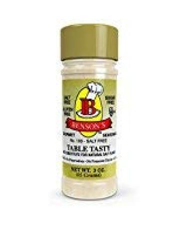 Bensons Table Tasty Salt Substitute - No Potassium Chloride, No Sodium Alternative - 6-Pack Plastic Bottles (3 oz each) - Buy Online on GoSupps.com