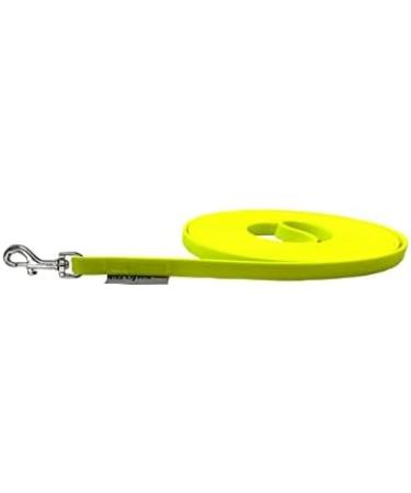 Biothane Tow Leash for Small Dogs - 9mm 3m/10m/12m/15m Neon Yellow - Durable & Lightweight Dog Leash - Buy Online on GoSupps.com