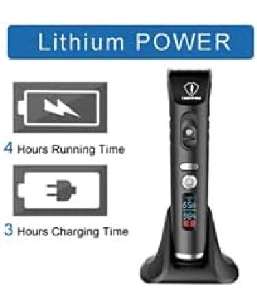 Ceenwes Hair Clippers Heavy Duty Clippers for Men Rechargeable Hair Trimmer Cordless Clippers Hair Cutting Kit with Charging Dock 1 Hairdressing Cape 8 Guide Combs (Black) - Buy Online on GoSupps.com