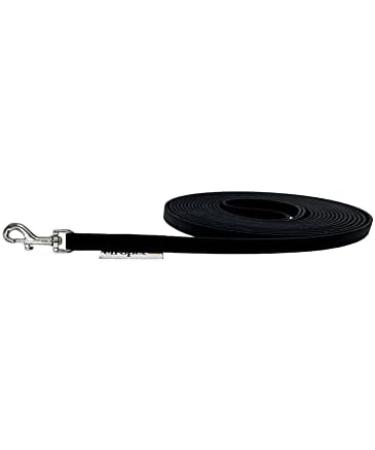 Buy Drag Line Biothane Dog Leash for Small Dogs - 9mm 3m 10m & 15m - Durable Black No Hand Loop - Ideal for Training & Walking - Buy Online on GoSupps.com
