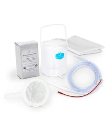Best Coffee Enema Kit for Gerson Therapy/ 4 FT Silicone Colon Tube/ Purelife Enema Coffee & Coffee Enema Strainer / A Complete Coffee Enema Kit