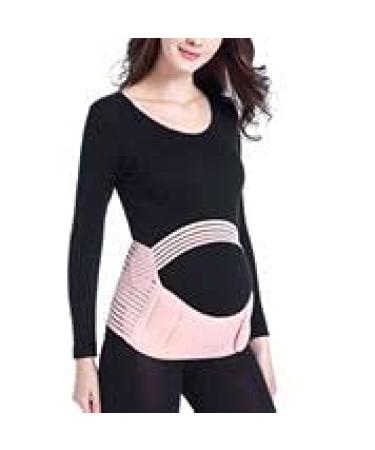 Jamila Maternity Belt Pregnancy Support Belt Lumbar Back Support Waist Band Belly Bump Brace Relieve Back Pelvic Hip Pain Labour and Recovery (pink M) pink M
