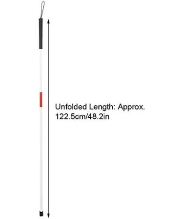 Walking Stick Walking Stick Portable Folding Blind Walking Stick Aluminum Alloy Reflective Blind Elderly Guide Cane Multi-Purpose Crutch - Buy Online on GoSupps.com